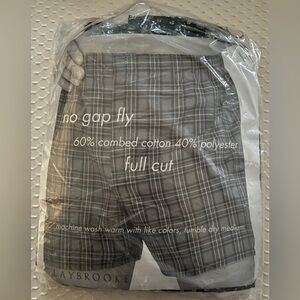 New! Claybrooke Full Cut Boxer Shorts - 2 pairs - Size 44